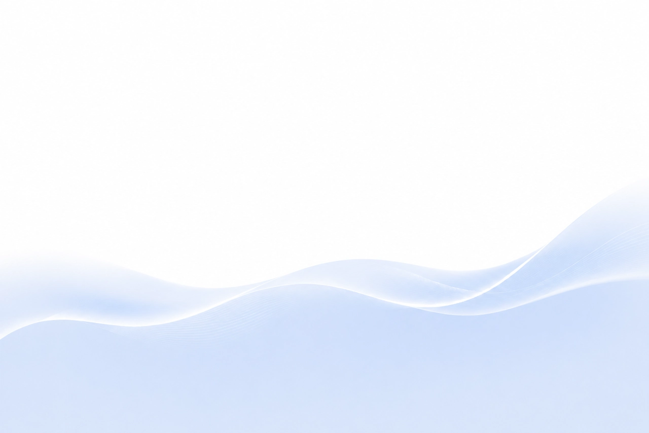 Soft blue wave illustration behind the AI voice agents heading